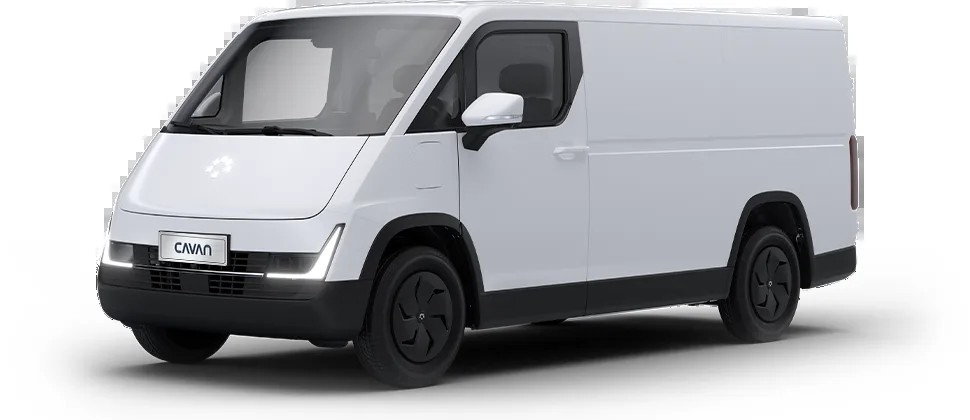 CAVAN C1 electric van, front three-quarter view